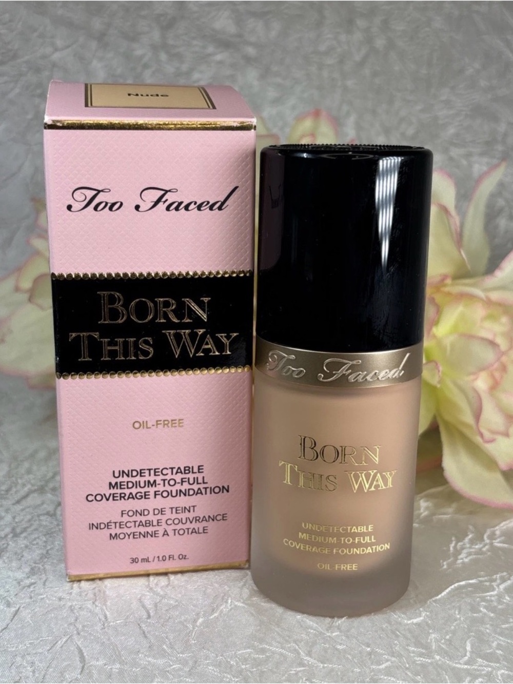 Too Faced Born This Way Oil Free Undetectable Foundation - NUDE -  1oz NIB